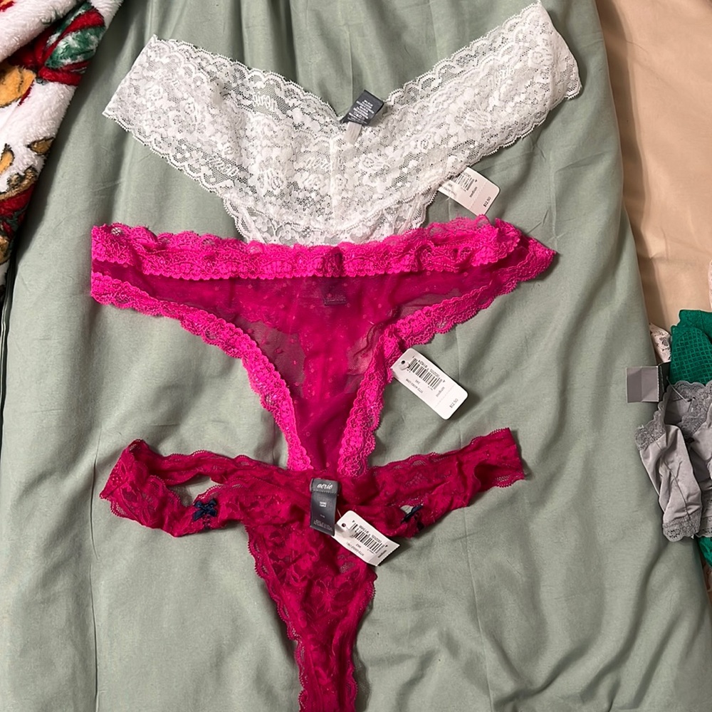 Aerie Lace Thongs